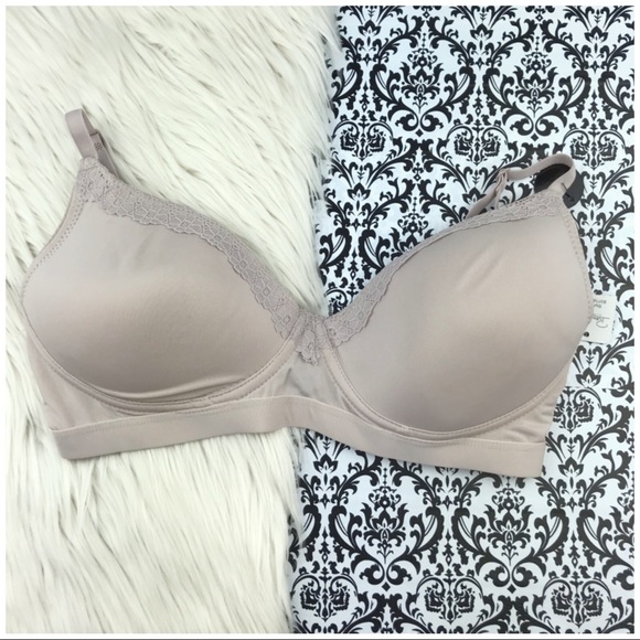 Rene Rofe Other - NWT : Rene Rofe : size : 36C : Blush pale light Pink Floral Lace Bra